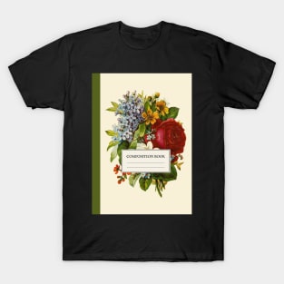 Aesthetic Vintage Floral Composition Book T-Shirt